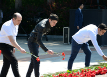 Azerbaijan marks 93rd birthday anniversary of National Leader Heydar Aliyev. Azerbaijan, Baku, 10 May 2016